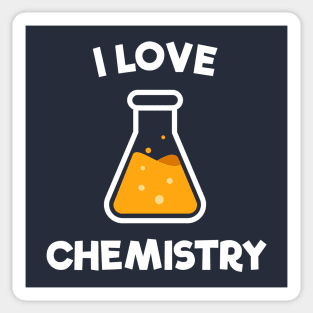 I Love Chemistry Retro Vintage Style Sticker